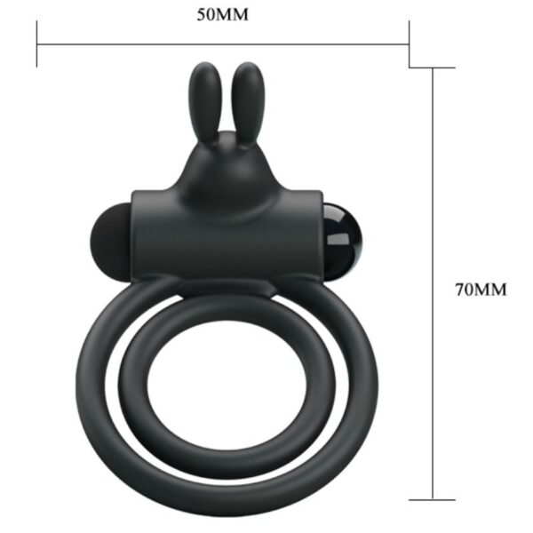 PRETTY LOVE - ANNEAU VIBRATEUR EN SILICONE OSMOND - – Image 5