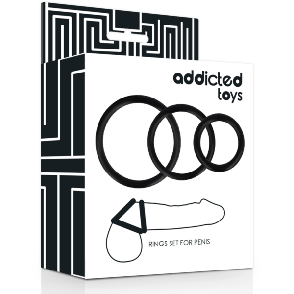 ADDICTED TOYS - ENSEMBLE DANNEAU POUR PÉNIS NOIR - – Image 4