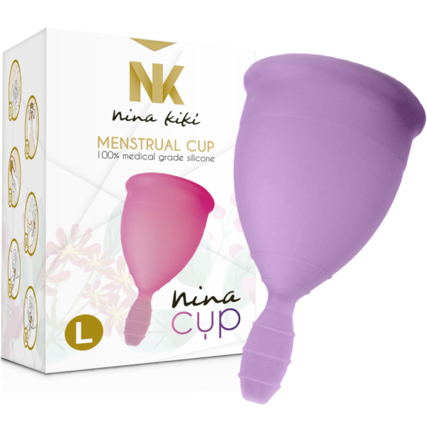 NINA KIKÍ - COUPE MENSTRUELLE VIOLET TAILLE L - – Image 4