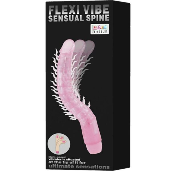 BAILE - FLEXI VIBE SENSUAL SPINE GODE VIBRANT PLIABLE LILAS 23.5 CM - – Image 2