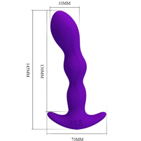 PRETTY LOVE - MASSAGER ANAL 12 MODES DE VIBRATION LILAS - – Image 6