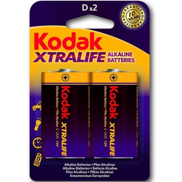 KODAK - PILES ALCALINES XTRALIFE LR20 D LR20 1.5V -