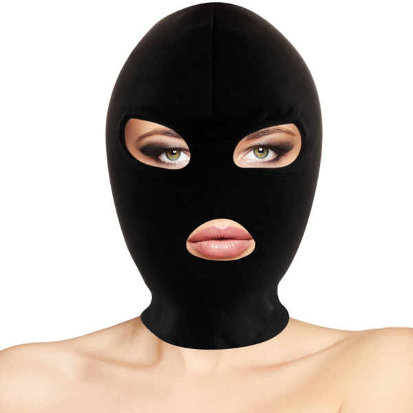 DARKNESS - MASQUE DE SOUMISSION BDSM BOUCHE ET YEUX NOIR - – Image 2