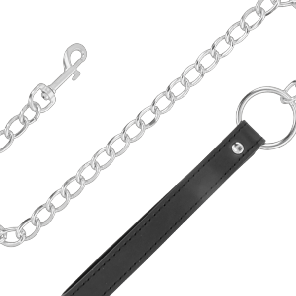 DARKNESS - COLLIER DE POSTURE CONFORTABLE AVEC CHAÎNE EN CUIR - – Image 3