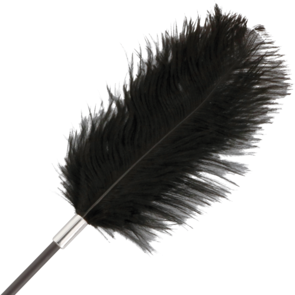 DARKNESS - FOUET PLUME DAMOUR NOIR 56 CM - – Image 2