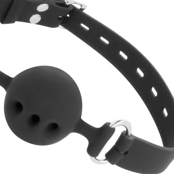 DARKNESS - BTON EN SILICONE RESPIRANT NOIR - – Image 3