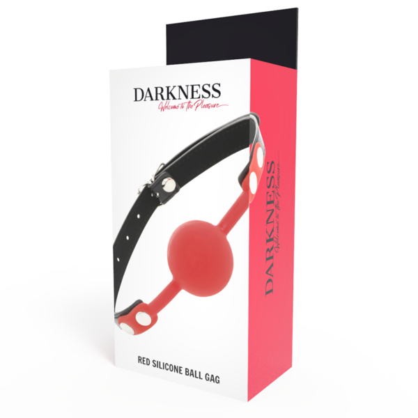 DARKNESS - BÂILLON EN SILICONE ROUGE - – Image 4