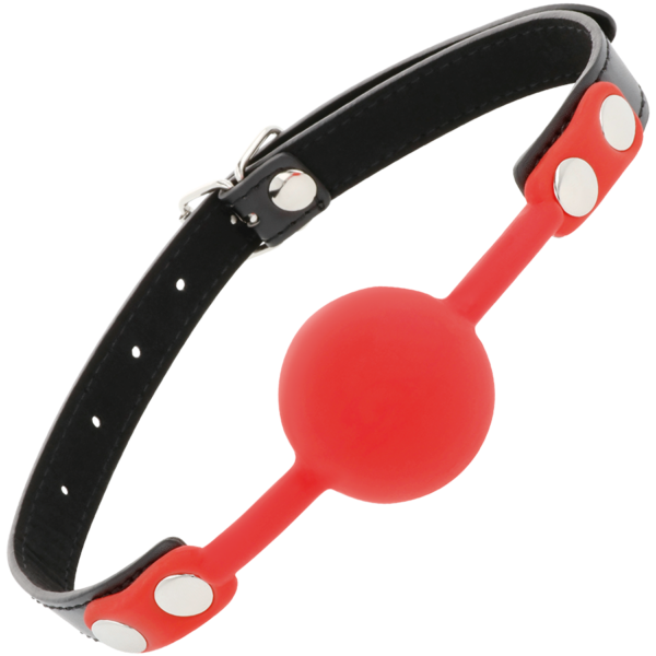 DARKNESS - BÂILLON EN SILICONE ROUGE - – Image 2