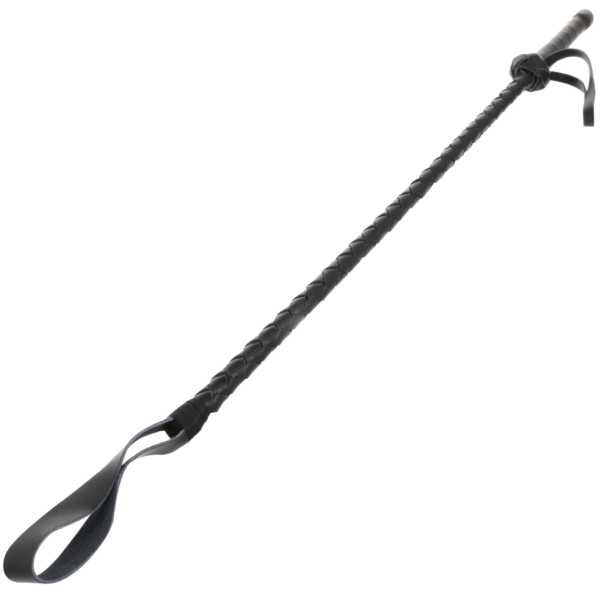 DARKNESS - FOUET BDSM FÉTICHISTE EN CUIR 60CM -