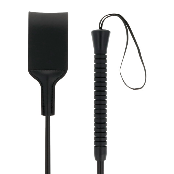DARKNESS - FOUET BDSM LARGE NOIR FÉTICHISTE -