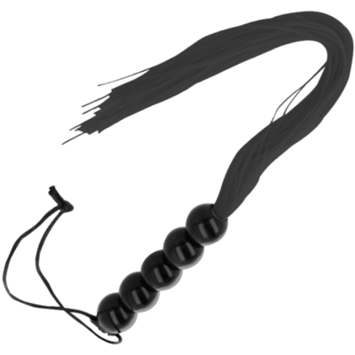 DARKNESS - FOUET DE BONDAGE FIN NOIR -