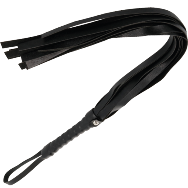 DARKNESS - FOUET DE BONDAGE NOIR 45 CM -