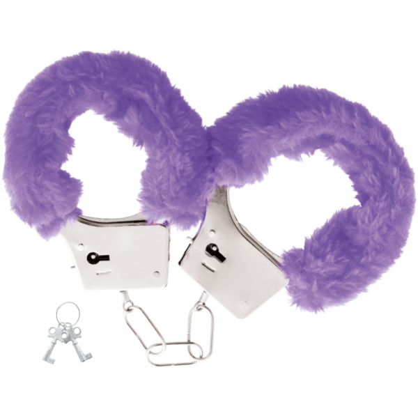 DARKNESS - MENOTTES EN MÉTAL DOUBLÉES LILAS -