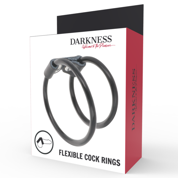DARKNESS - ANNEAU PÉNIS DOUBLE FLEXIBLE - – Image 4