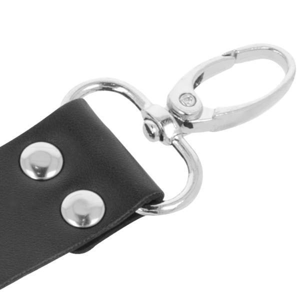 DARKNESS - MENOTTES EN CUIR POUR PIEDS ET MAINS NOIR - – Image 3