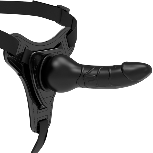 HARNAIS SOUMIS FETISH - SILICONE NOIR RÉALISTE 16 CM - – Image 4