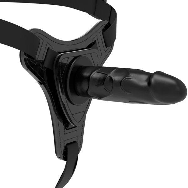 HARNAIS SOUMIS FETISH - SILICONE NOIR RÉALISTE 15 CM - – Image 3