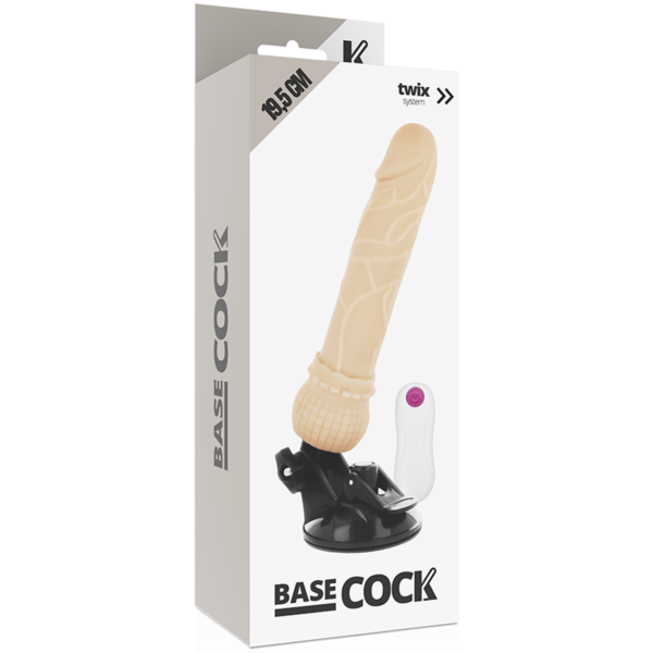 BASECOCK - VIBRATEUR TÉLÉCOMMANDE NATUREL RÉALISTE 19.5 CM -O- 4 CM - – Image 4