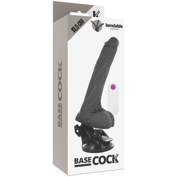 BASECOCK - VIBRATEUR ARTICULABLE TÉLÉCOMMANDE NOIR 18.5 CM -O- 4 CM - – Image 6