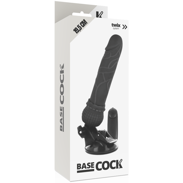 BASECOCK - VIBRATEUR RÉALISTE TÉLÉCOMMANDE NOIR 19.5 CM -O- 4 CM - – Image 5