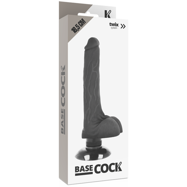 BASECOCK - VIBRATEUR RÉALISTE 2-1 NOIR 18.5 CM -O- 4 CM - – Image 6
