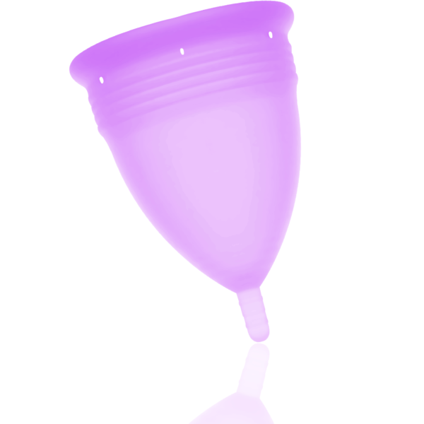 STERCUP - COUPE MENSTRUELLE EN SILICONE FDA TAILLE L LILAS - – Image 2