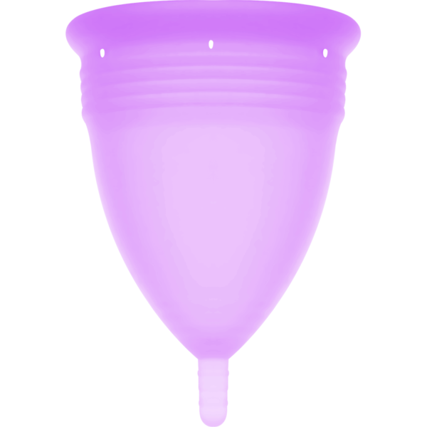 STERCUP - COUPE MENSTRUELLE EN SILICONE FDA TAILLE L LILAS - – Image 3