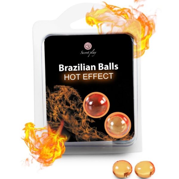 SECRETPLAY - BALLES BRÉSILIENNES EFFET CHAUFFANT 2 UNITÉS -