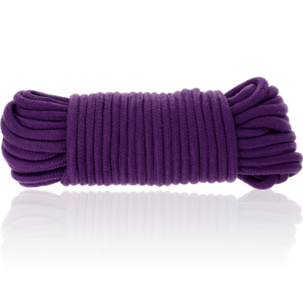 DARKNESS - CORDE DE BONDAGE EN COTON 20 MÈTRES LILAS -
