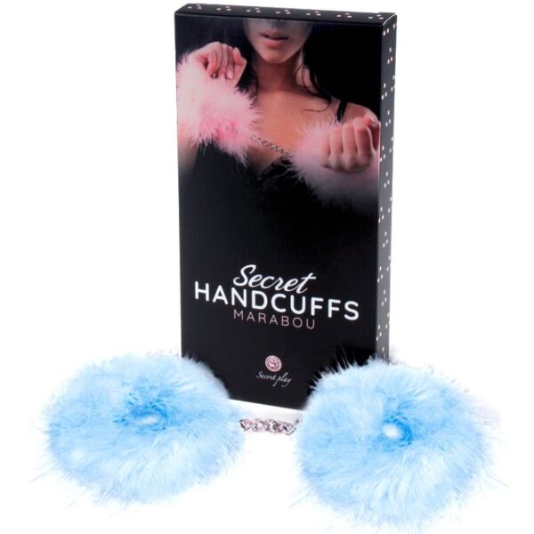 SECRETPLAY - MENOTTES DE MARABOU LUMIÈRE BLEUE - – Image 2