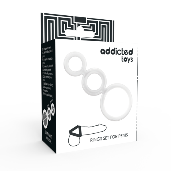 ADDICTED TOYS - ENSEMBLE DANNEAU POUR PÉNIS TRANSPARENT - – Image 4
