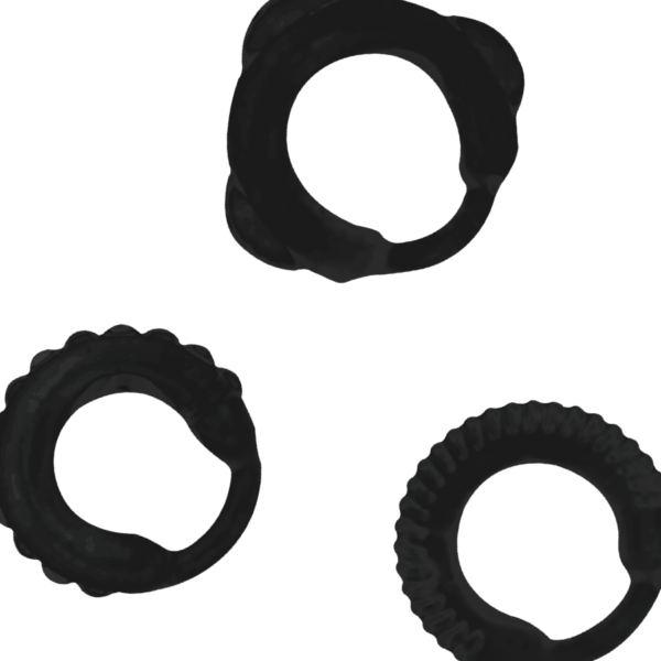 ADDICTED TOYS - ENSEMBLE C-RING NOIR - – Image 3