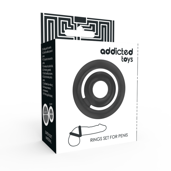 ADDICTED TOYS - POTENZ- C-RING PÉNIS NOIR - – Image 4