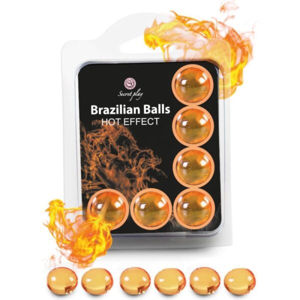 SECRETPLAY - SET 6 BALLES BRÉSILIENNES EFFET CHALEUR -