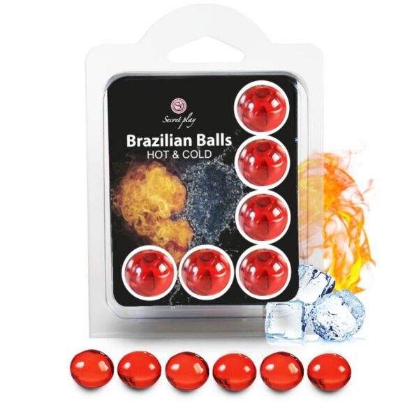 SECRETPLAY - SET 6 BALLES BRÉSILIENNES EFFET CHAUD ET FROID -