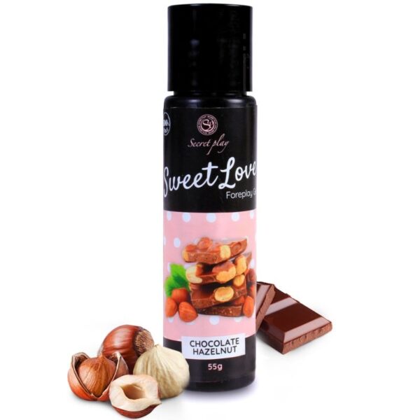 SECRETPLAY - GEL SWEET LOVE CHOCOLAT A LA NOISETTE 60 ML -