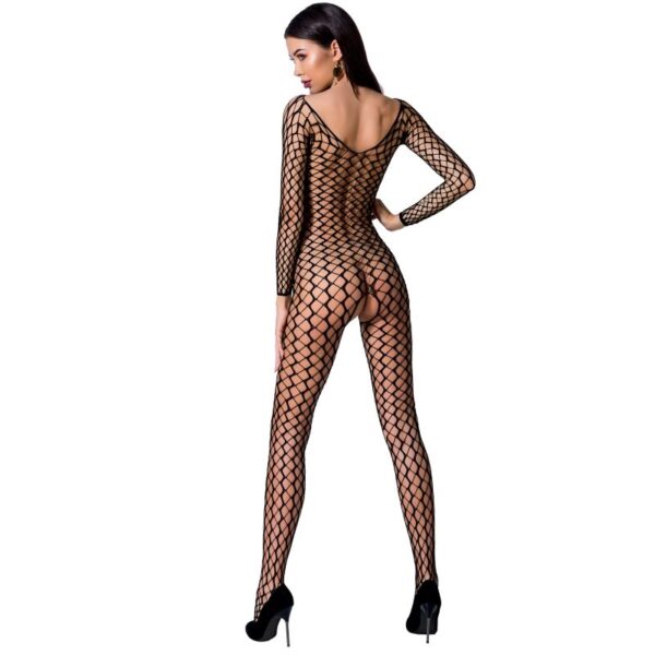 PASSION - FEMME BS068 BODYSTOCKING NOIR TAILLE UNIQUE - – Image 2