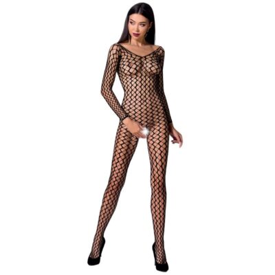 PASSION - FEMME BS068 BODYSTOCKING NOIR TAILLE UNIQUE -