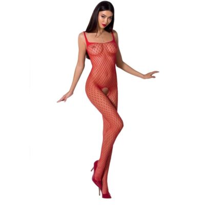 PASSION - FEMME BS071 BODYSTOCKING ROUGE TAILLE UNIQUE -