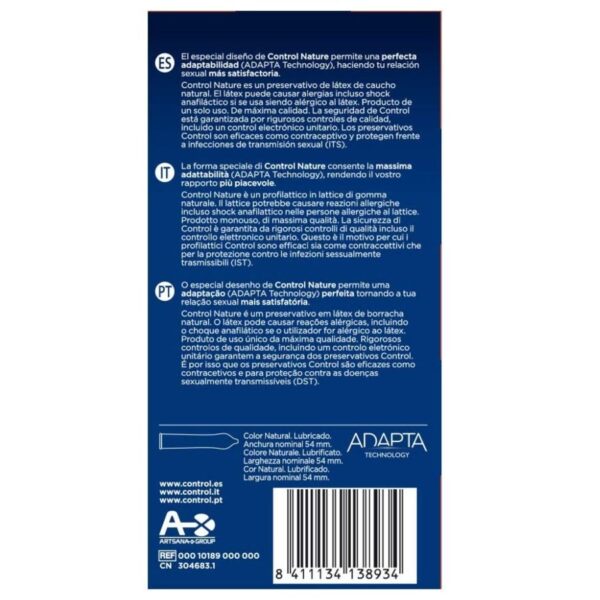 CONTROL - ADAPTA NATURE CONDOMS 24 UNITS - – Image 2