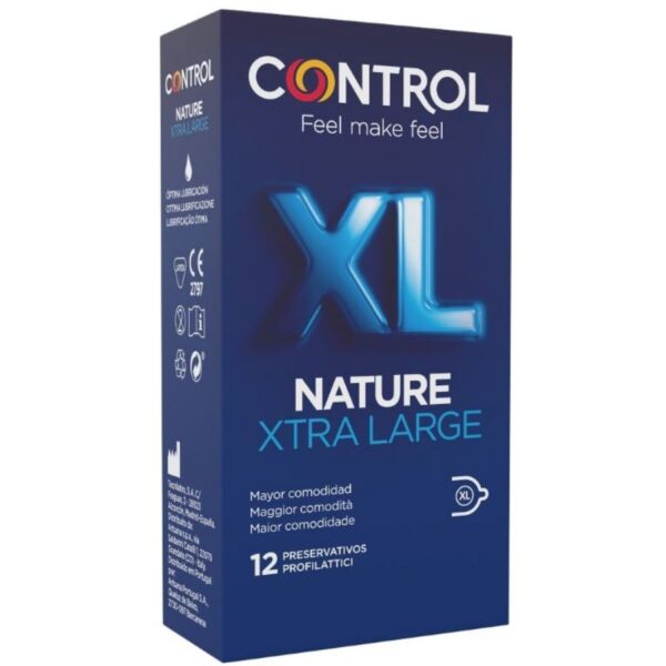 CONTROL - ADAPTA NATURE XL CONDOMS 12 UNITS -