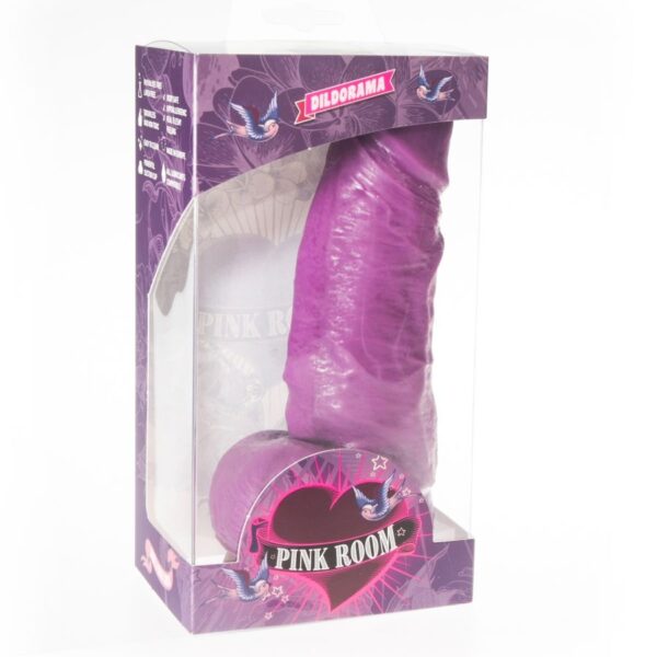 PINK ROOM - GODE RÉALISTE DAYAN VIOLET 17 CM - – Image 2