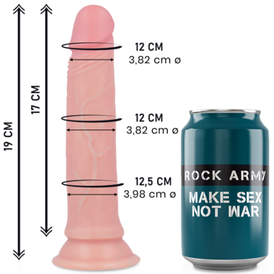 ROCKARMY - LIQUIDE SILICONE PREMIUM AVENGER REALISTIC 19 CM -O- 3.98 CM -