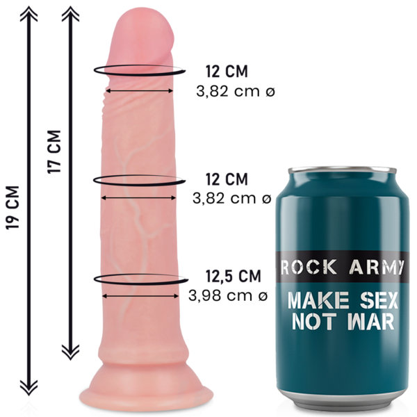 ROCKARMY - LIQUIDE SILICONE PREMIUM AVENGER REALISTIC 19 CM -O- 3.98 CM -