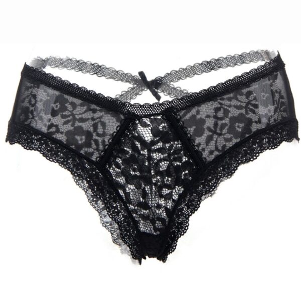 QUEEN LINGERIE - CULOTTE DENTELLE FLORALE S/M - – Image 3