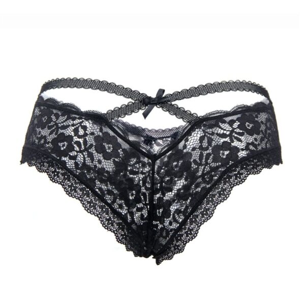 QUEEN LINGERIE - CULOTTE DENTELLE FLORALE S/M - – Image 4