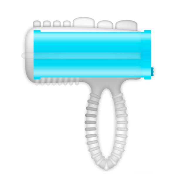 CASUAL LOVE - RING TONGUE VIBRATING BLEU - – Image 2