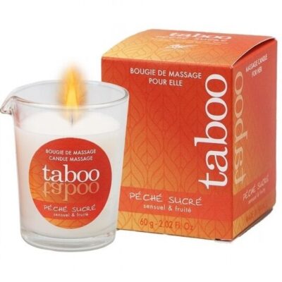 RUF - BOUGIE DE MASSAGE TABOO POUR SON ARÔME PECHE SUCRE NECTARINE -
