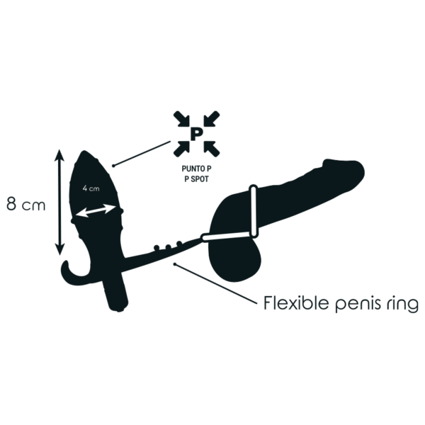 ADDICTED TOYS - PLUG ANAL AVEC DOUBLE ANNEAU NOIR - – Image 4