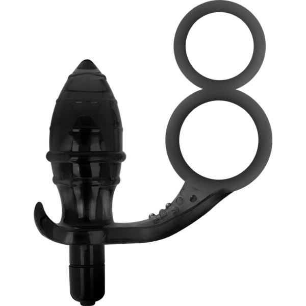 ADDICTED TOYS - PLUG ANAL AVEC DOUBLE ANNEAU NOIR - – Image 2